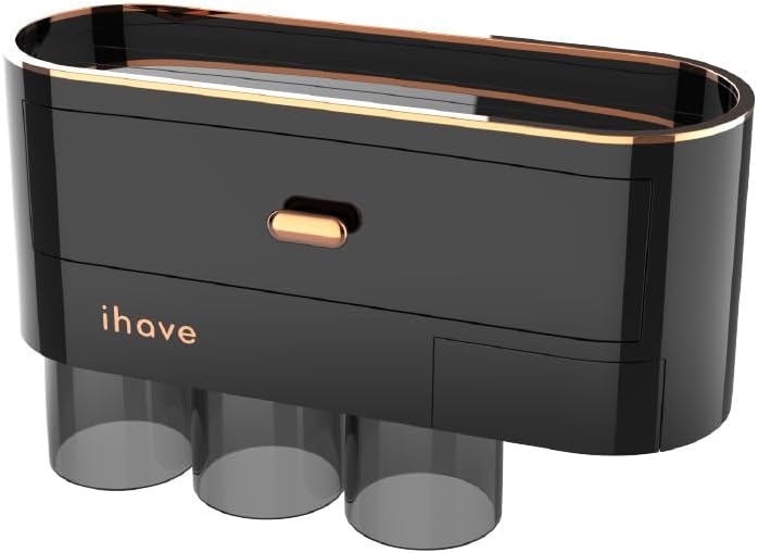 iHave Toothbrush Holder with 2 Cups and Drawer