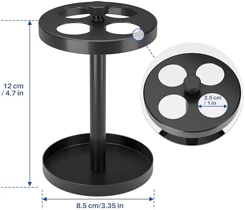 Black Stainless Toothbrush Holder Stand for Bathroom