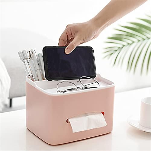 Stsmcl Pink Tissue Box with Magnetic Bottom
