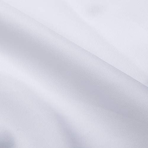 SLattye 72 x 84 Washable Shower Curtain Liner with Curved Plastic Hooks Set