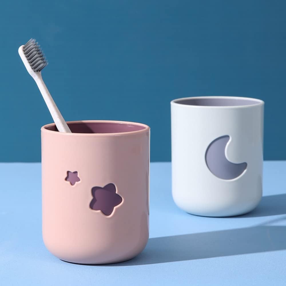 Moon Stars Couple Toothbrush Cup 2Pcs