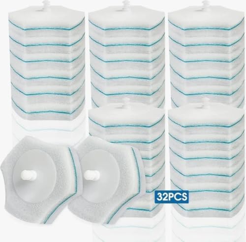 BALORIZ Toilet Brush Refills 32 Count for Deep Cleaning 1