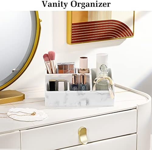 Luxspire 5 Slot Toothbrush Holder with Marble Design