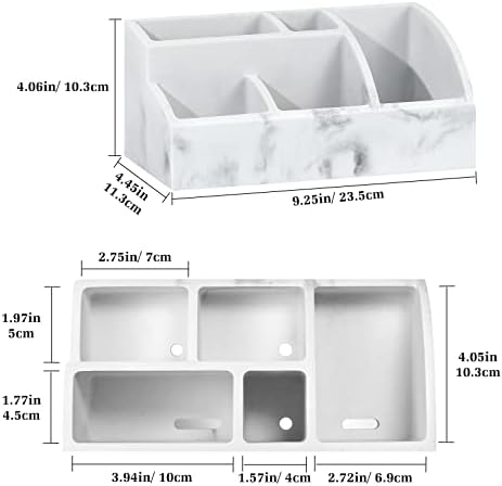 Luxspire 5 Slot Toothbrush Holder with Marble Design