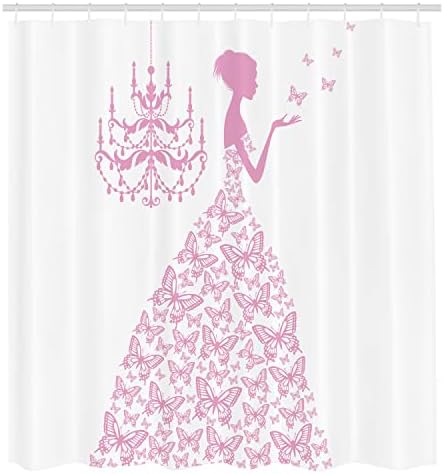Ambesonne Love Shower Curtain Set 69 W x 70 L