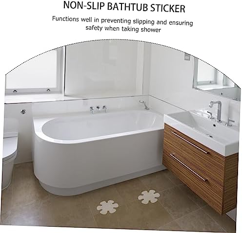 VOSAREA Flower-Shaped Non-Slip Floor Sticker for Bathroom