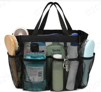 Mesh Shower Caddy with 8 Pockets for Dorm and Travel
