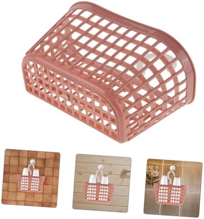 SOLUSTRE 2pcs Wall Mounted Plastic Shower Basket