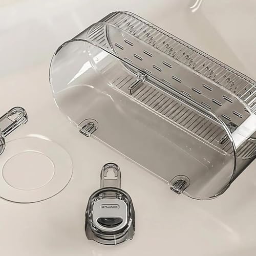 No-Drill Suction Storage Box with Glacier Pattern