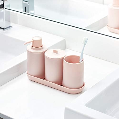 iDesign Cade Toothbrush Holder with 3 Slots Blush