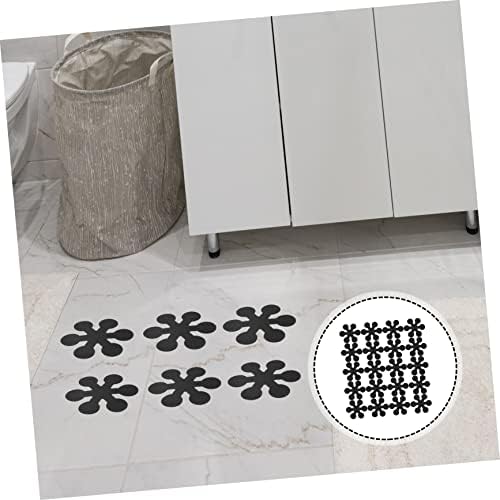 Ciieeo 20pcs Non-Slip Bath Stickers Waterproof Safety Adhesive Sticks Black