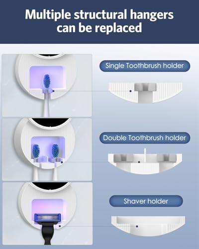 UV Toothbrush Cleaner Holder with Auto Sensor