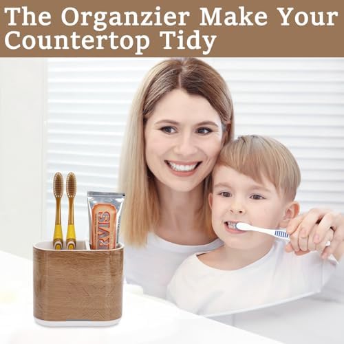 Chintu Toothbrush Holder with Divider and Toothpaste Stand