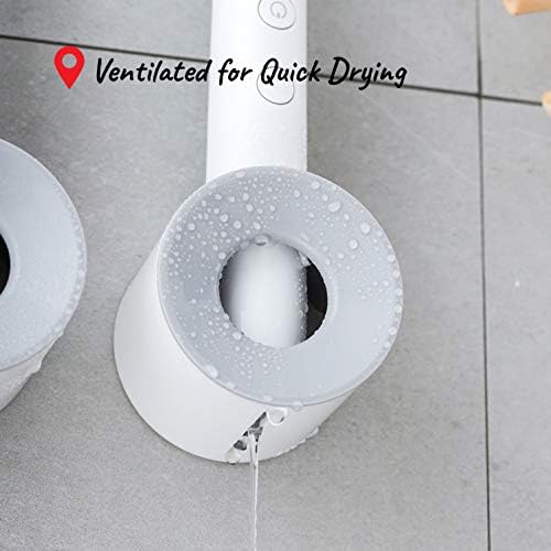 LaLand Electric Toothbrush Holder Wall Mounted 2-Pack Grey