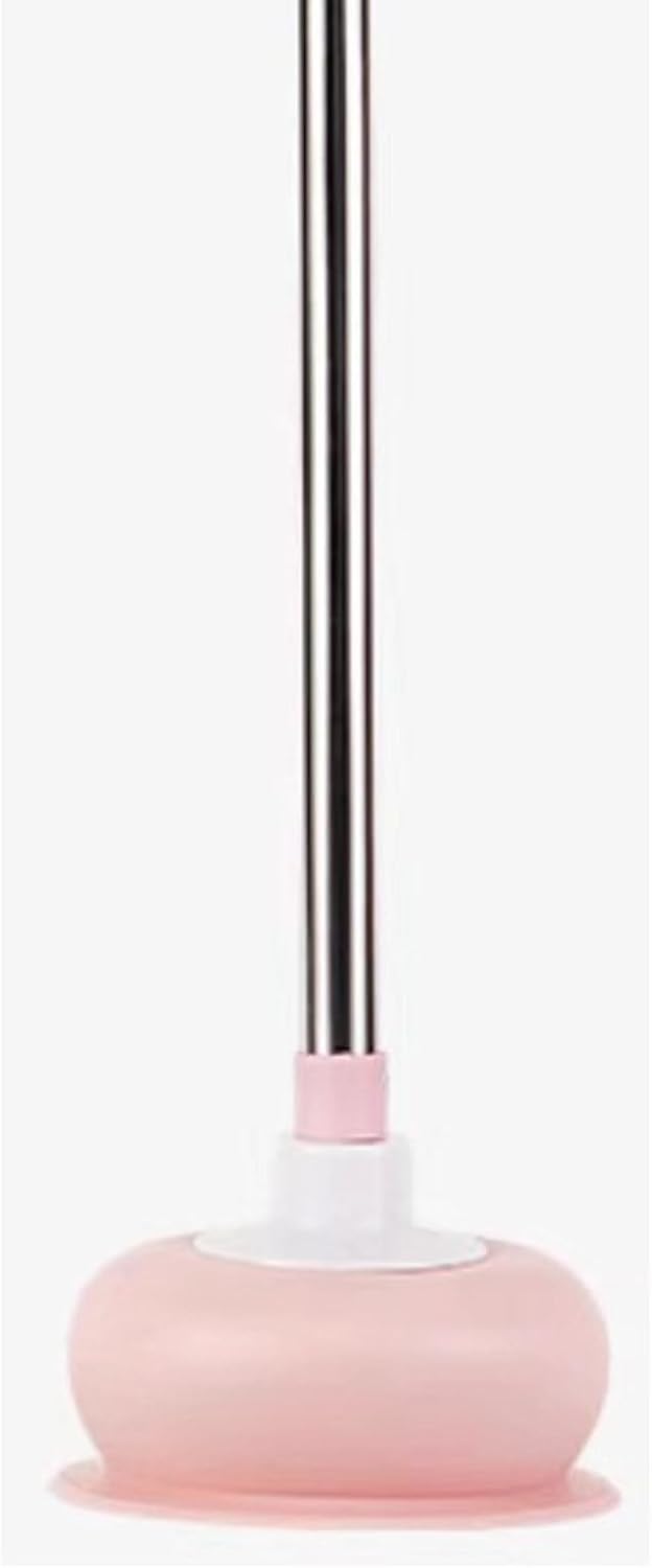 Toilet Plunger with Strong Suction and Durable Design Pink