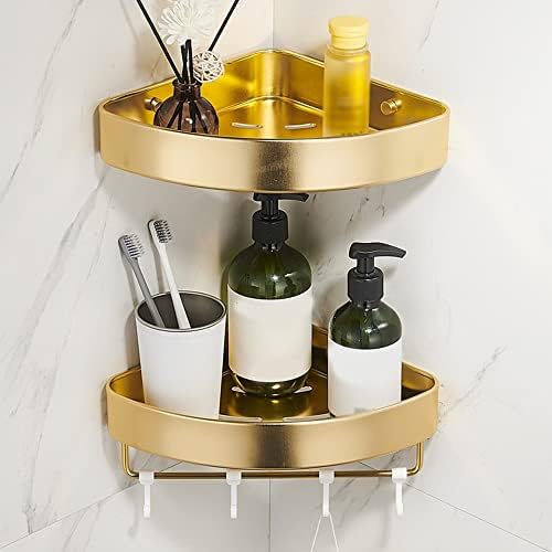 BAHELS Shower Caddy with Hooks Golden Triangle 1 Layer