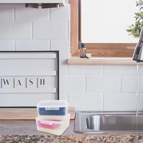 Vonpri Travel Soap Dish with Frosted Clear Design