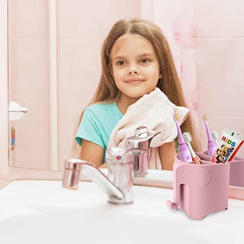 RyanLemon Elephant Toothbrush Holder with Suction Cup and Hook