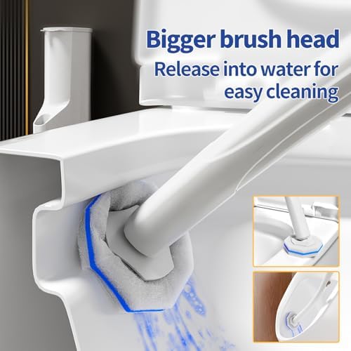 Hohoky Toilet Cleaning Set with 2 Wands and 60 Refill Pads