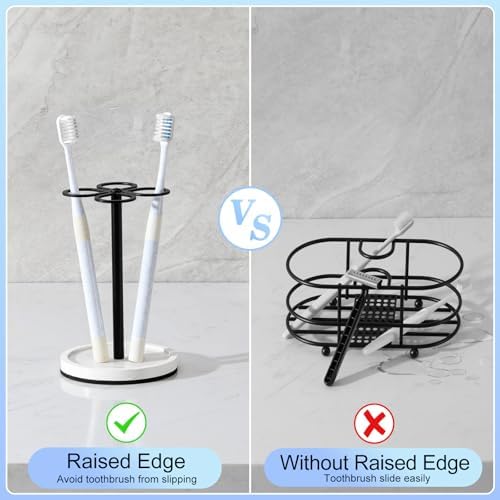 Luxspire Toothbrush Holder Stand Matte Black