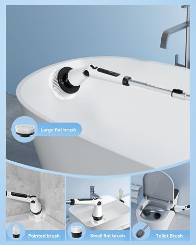 Leebein Electric Spin Scrubber with 8 Brush Heads 1