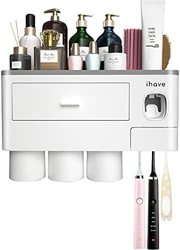 iHave Wall Mounted Toothbrush Holder with Dispenser 1