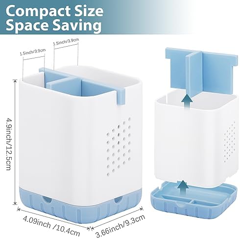 Boperzi Toothbrush Razor Holder with Drainage - Blue