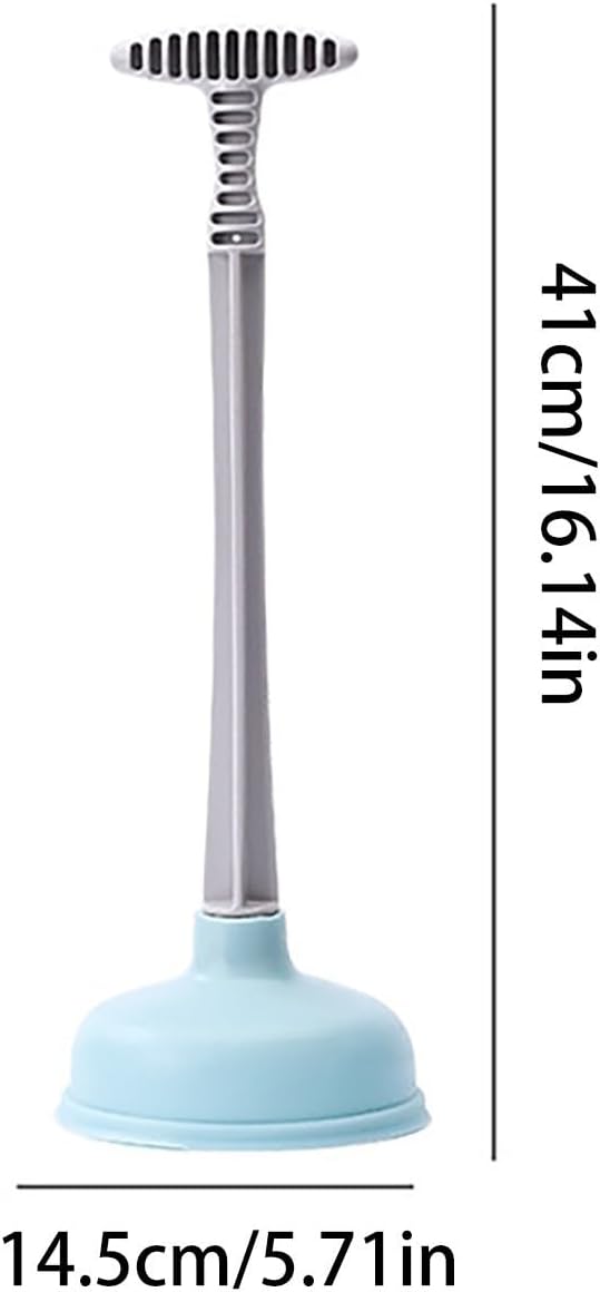 Heavy Duty Toilet Plunger with Holder and Long Handle