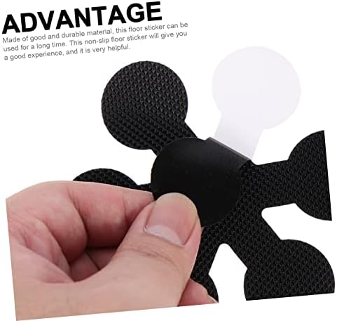 Ciieeo 20pcs Non-Slip Bath Stickers Waterproof Safety Adhesive Sticks Black