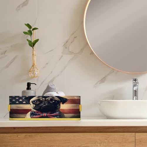Independence Day Toilet Paper Basket with Handles