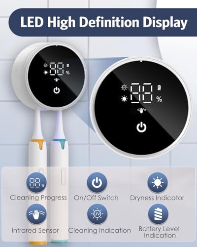 UV Toothbrush Cleaner Holder with Auto Sensor