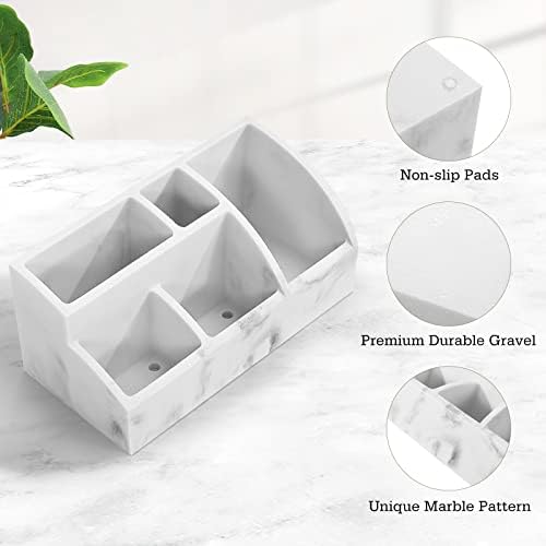 Luxspire 5 Slot Toothbrush Holder with Marble Design