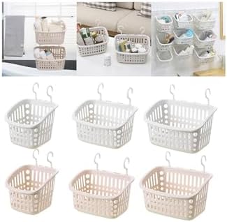 Durable Plastic Wall Mount Storage Basket for Home Kitchen Bathroom