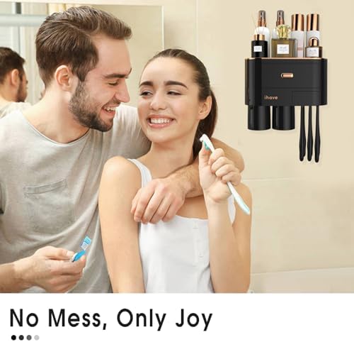 iHave Toothbrush Holder with 2 Cups and Drawer