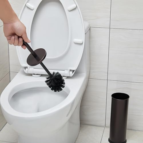 Huji Rust Resistant Bronze Toilet Brush Holder