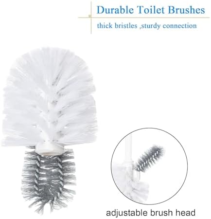 2 Pack Toilet Bowl Brush Without Holder for Deep Cleaning