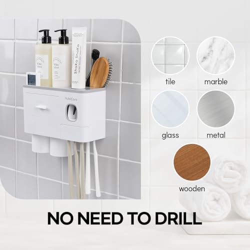 HuBDIC HubiCare Toothbrush Holder with Dispenser