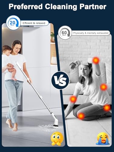 CTMAST Electric Spin Scrubber with IPX7 Waterproof 2 Speed