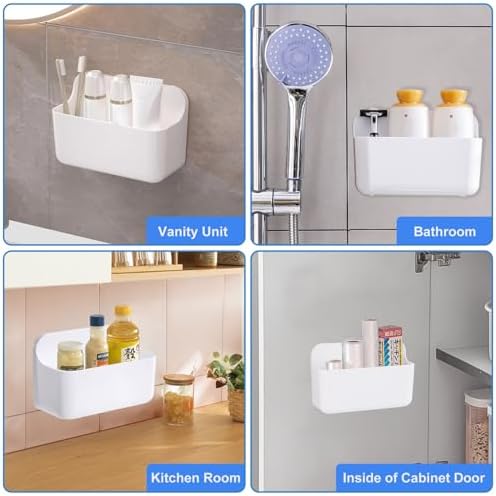 ANRUI Wall Mounted Shower Shelf - White