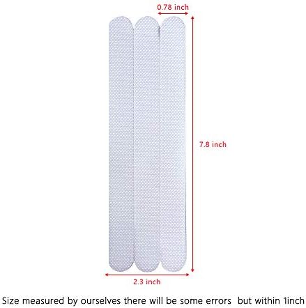 XURI Non-Slip Bathtub Stickers 12PCS Clear Safety Strips 1