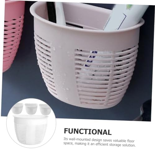 OKUMEYR Wall Mounted Bathroom Storage Basket with Drainage