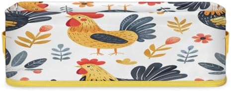 Cute Funny Chicken Toilet Paper Basket with Handles