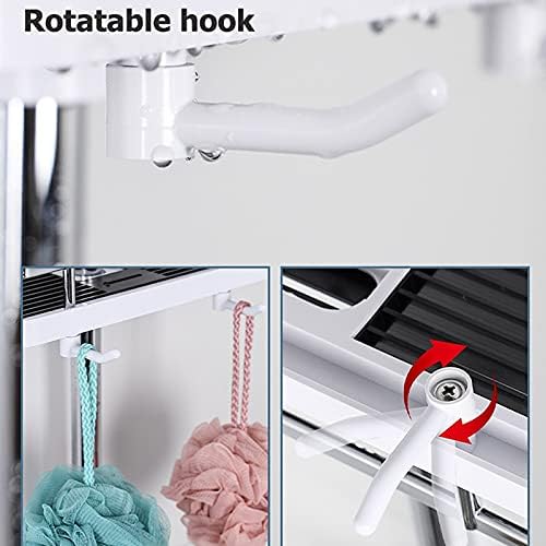 TYZK Shower Storage Rack Single Tier No Drilling