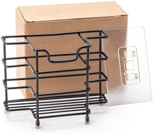Wbbog Stainless Steel Toothbrush Holder with 3 Slots and Toothpaste Stand