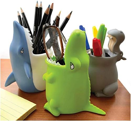 Kids Toothbrush Holder with Drainage - Shark Animal Design