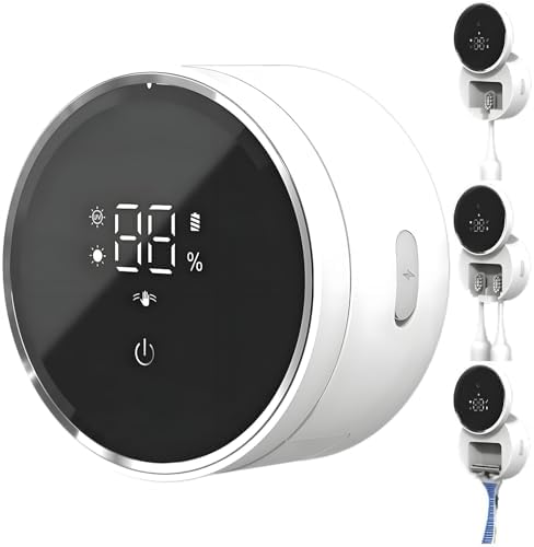 ZEZHOU Toothbrush Cleaner Dryer for Bathroom - Auto Sensor LED Display