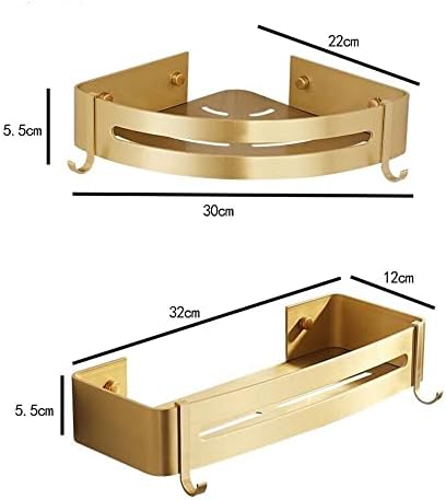 BAHELS Corner Shower Caddy with Hooks