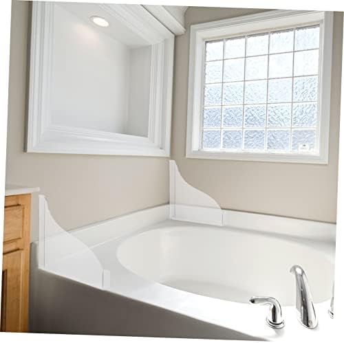 Wakauto Acrylic Bathtub Splash Guards Set Leakproof Easy Install