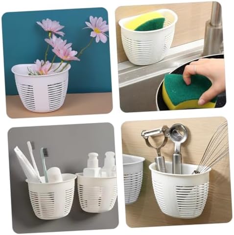 4PCS Wall Storage Basket Drainage Bathroom Organizer 1