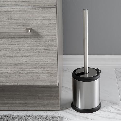 Bath Bliss Toilet Brush with Self-Closing Lid
